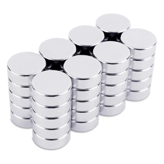 Neodymové magnety valcové 8×3 mm – 40 ks, trieda N45