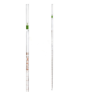Többcsatornás pipetta, 0,2 ml (0,01 ml), AS osztály, barna skála, tanúsítvánnyal – GLASSCO