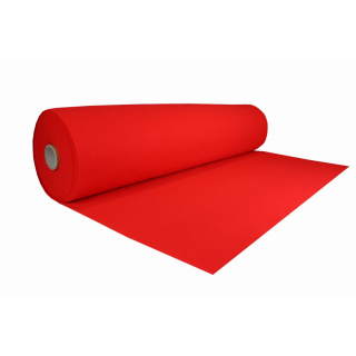 Červená mäkká filcová netkaná textília 3mm 150x50cm 400g/m²