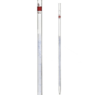 Multidimensionele pipet, 1 ml, klasse AS, met Schellbach-streep