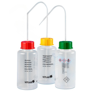 Sprühflasche mit Hexane-Druck, 500 ml, breiter Hals GL45 – PE-LD