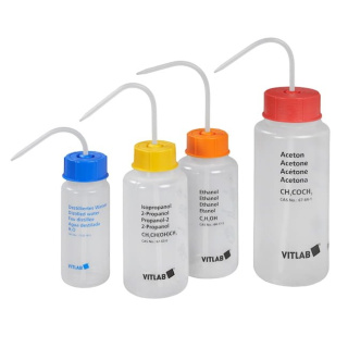 Striekacia fľaša 500 ml ETHANOL GL45, oranžový VENT-CAP - VITsafe
