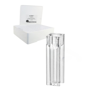 PS 2,5 ml félmikro kémcső, kerek nyílás, optikai polisztirol, csomagolás 100 db