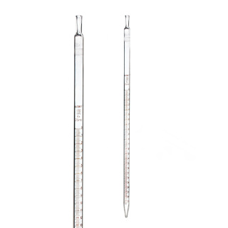Pipetta multicanale, 25 ml, classe B, scala marrone, "0" in alto