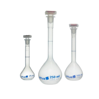 Odmerná banka z PP so zátkou, trieda B – 1000 ml, DIN EN ISO 1042