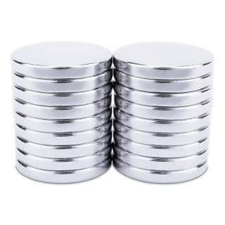 Neodymový magnet valcový 15×2 mm, trieda N45 – 18 ks