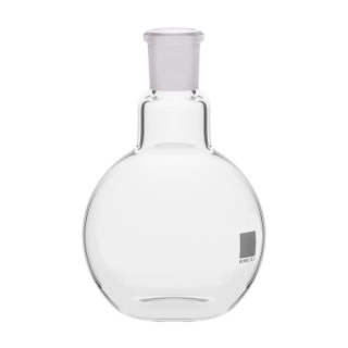 Banka guľatá so ploským dnom 100 ml, brúsenie 24/29, borosilikátové sklo BORO 3.3