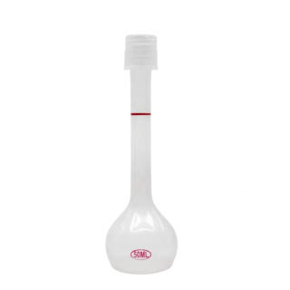 Odmerná banka z PP so skrutkovacím uzáverom – 50 ml