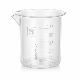 Laborbecher PP 100 ml mit eingegossenem Maßstab