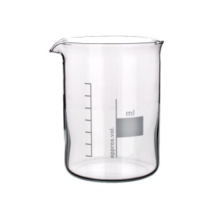 Kadička sklenená 100 ml, nízka forma, borosilikátové sklo - Glassco