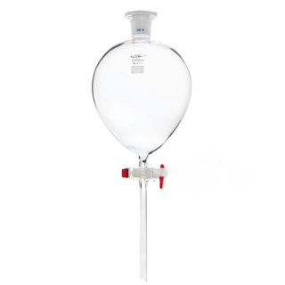 Distribuitor tip par cu dop PP, 250 ml, șlefuire 29/32, robinet PTFE, sticlă borosilicată (BORO 3.3)