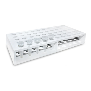 Stojan na skúmavky Eppendorf, 50 miest, 0,5 ml – PP, autoklávovateľný