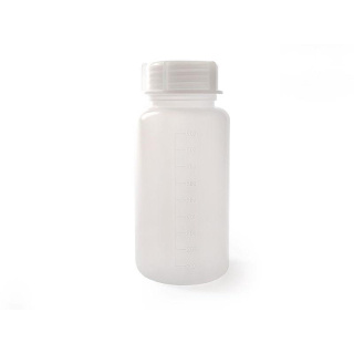 Laboratórna fľaška PP 100 ml so širokým hrdlom a uzáverom GL 32