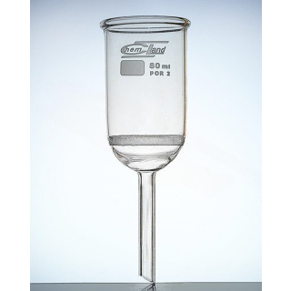 Zylindrischer Filtertrichter mit gesinterter Scheibe G2, 35 ml, Durchmesser 30 mm