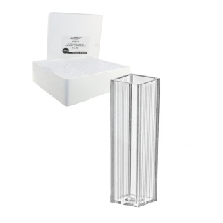 Reaktionsgefäß PS 4,5 ml Standard, quadratische Öffnung, optisches Polystyrol, Packung 100 Stk.