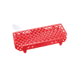 Porta provette Eppendorf in PP, 100 posti, 1,5 ml, rosso – autoclavabile