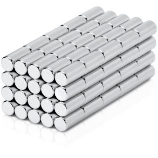 Neodymové magnety valcové 3×6 mm – 100 ks, trieda N45