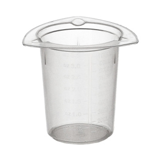 Plastová kadička PP 100 ml trojhrdlová - BIOLOGIX