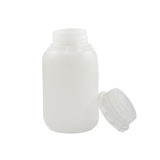 Láhev 250ml HDPE a uzávěr s bezbarvým uzávěrem