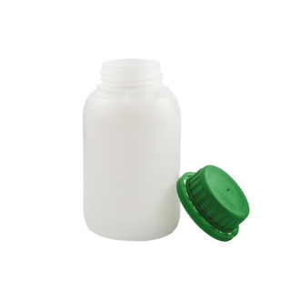 250 ml-es HDPE palack zöld kupakkal