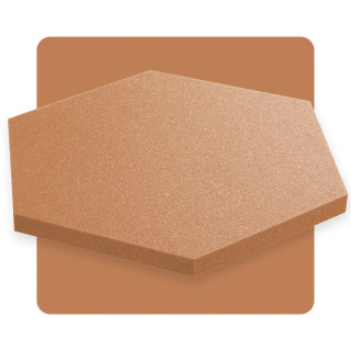 Pannello acustico esagonale marrone 50x50 cm spessore 3 cm esagono
