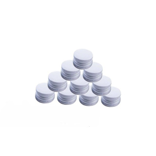 Vrchnák hliníkový skrutkovací uzáver 28/18 mm 50ks biela