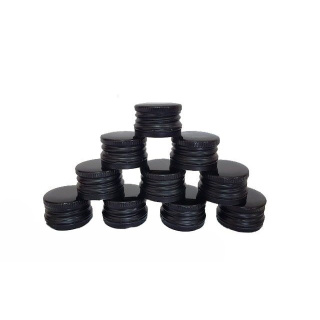 Abdeckung Aluminium-Schraubverschluss 28/18 mm 50 Stück schwarz