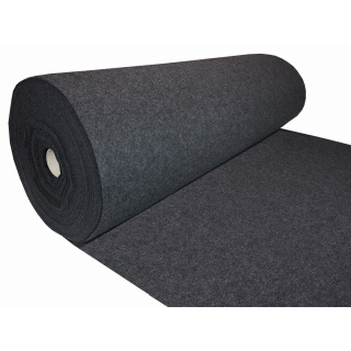 Tmavosivá mäkká filcová netkaná textília 3mm 150x50cm 400g/m²
