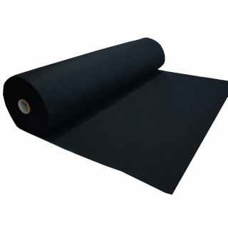 Čierna mäkká filcová netkaná textília 3mm 150x50cm 400g/m²