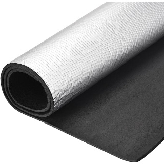 Izolačná pena vodotesná guma s hliníkom 19mm 25x100cm ISOLMAT M19BH