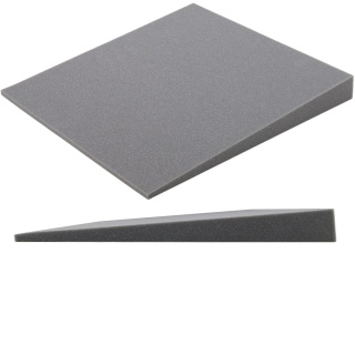 Akustikplatte grau KEIL abgeschrägt 50×50 cm Dicke 5 cm