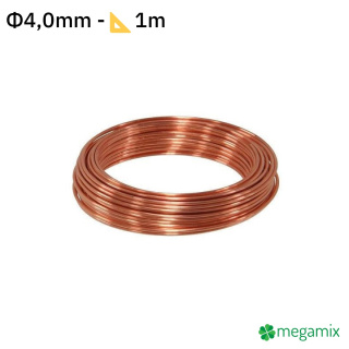 Filo di rame Φ4,0mm 1m
