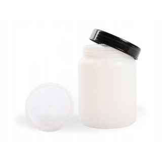 HDPE edény 250 ml fedéllel és csavarzárral