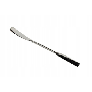 Kétoldalú spatula 180 mm, az egyik oldalon hajlított