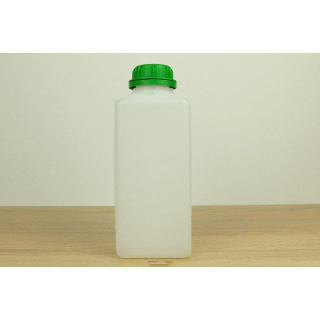 Plastová fľaša so zeleným vrchnákom 1l 220x90mm