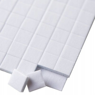 Öntapadó hab fehér 3D 100 db 15x15 mm kocka