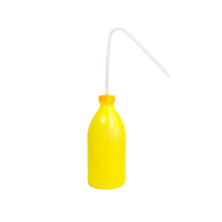 LDPE Pressflasche 1000 ml gelb – Kunststoffspritze für Labor- und Werkstattgebrauch