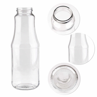 Üvegpalack 1000ml 24cm SOK kupakkal
