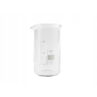 Sklenená kadička 400ml 70x130mm vysoká