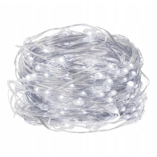 Catena luminosa LED luci bianco freddo 100 pezzi 10m