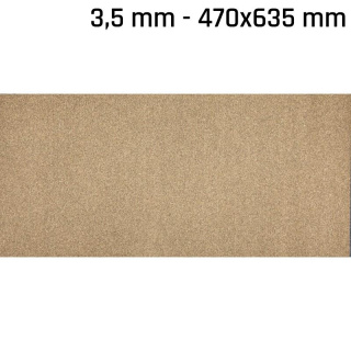 Piastra sigillante in sughero-gomma 470x635x3,5 mm