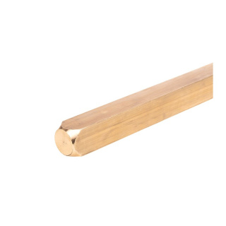 Tyč čtyřhranná mosadz 1m 25x25mm kovový prut