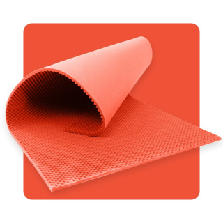 Akustikpaneelschaum WELLEN 200×100 cm 4 cm Melone
