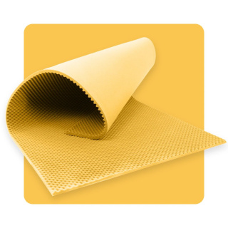 Akoestisch paneel schuim GOLF 200×100 cm 3 cm geel