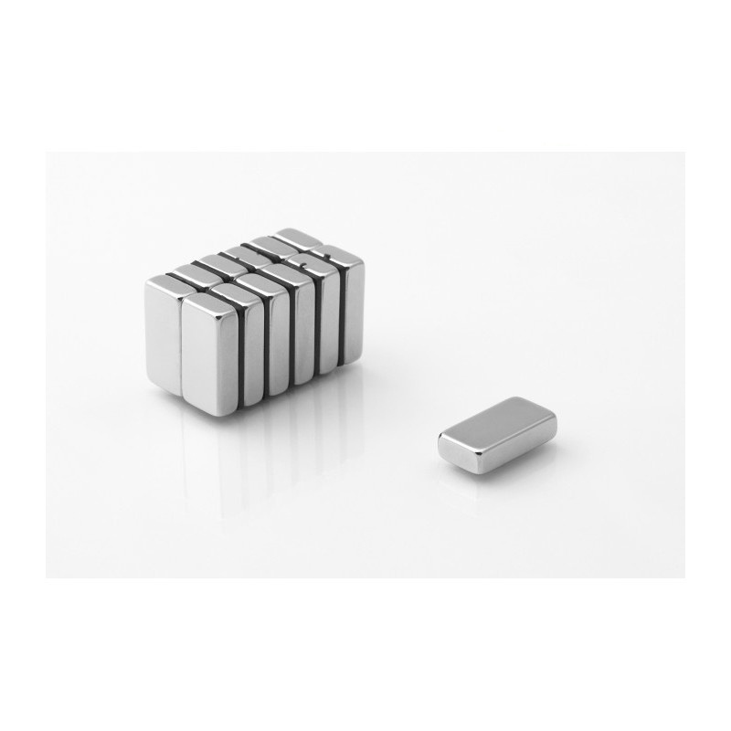 magnete al neodimio piatto MPL 20x10x5 N38H megamix.sk
