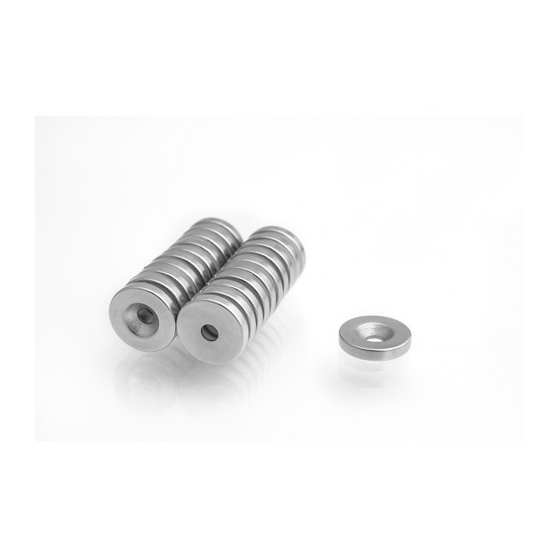 magnete in neodimio sotto vite MP 16x(8x4)x3 N38 megamix.sk