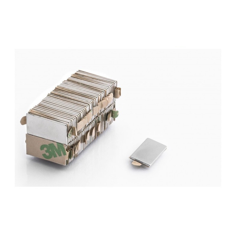 magnete al neodimio con colla 3M MPL 30x10x1 N38 megamix.sk