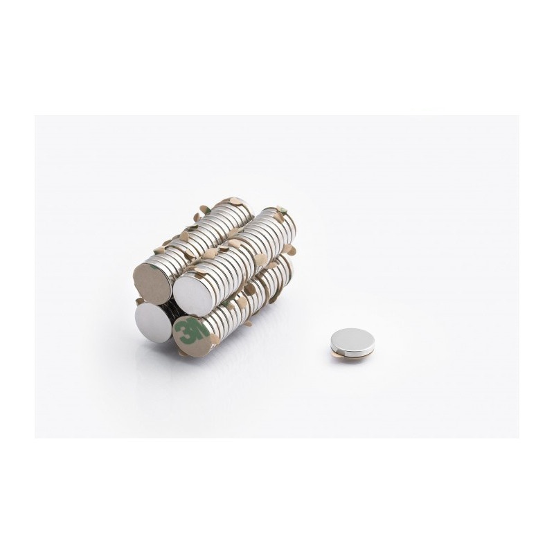 magnete al neodimio con colla 3M MW 12x2 N38 megamix.sk