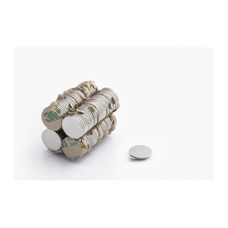 magnete al neodimio con colla 3M MW 17x1 N38 megamix.sk