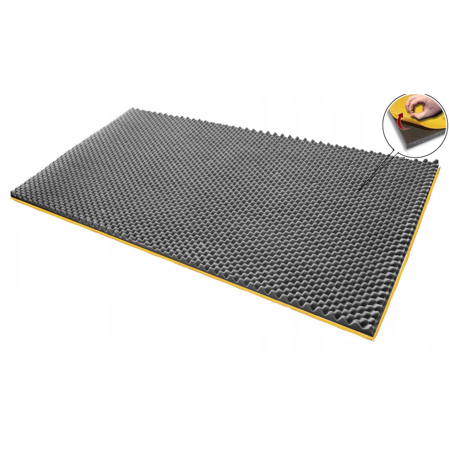 Schiuma acustica autoadesiva VELI spugna 2cm 200x100cm megamix